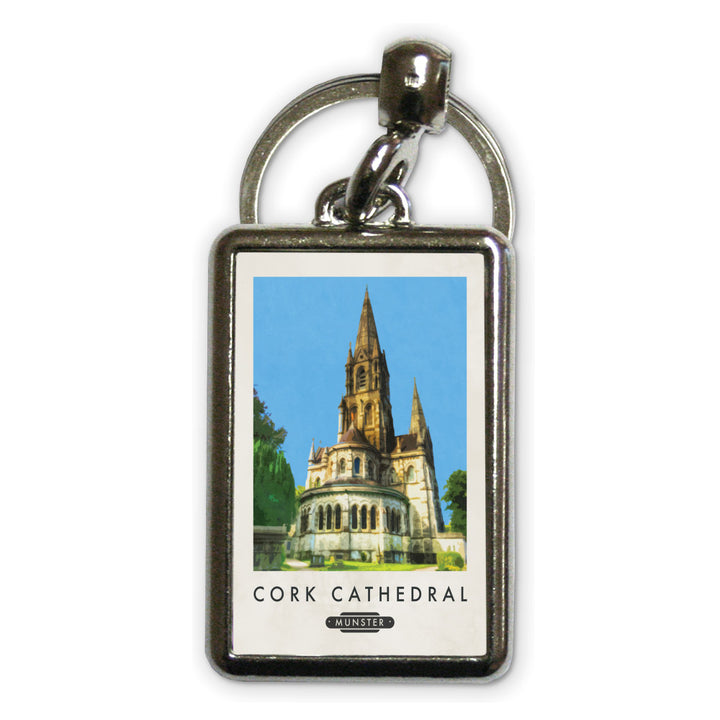 Cork Cathedral, Ireland Metal Keyring