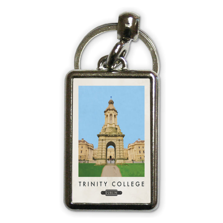 Trinity College, Dublin, Ireland Metal Keyring