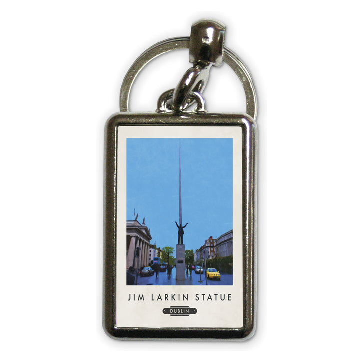 Jim Larkin, Dublin, Ireland Metal Keyring