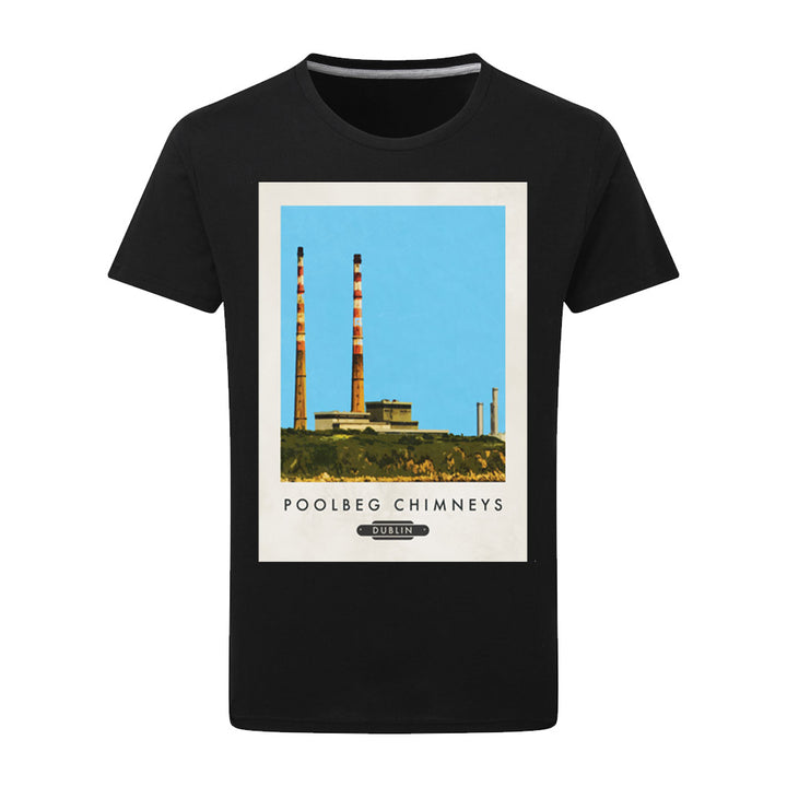 Poolbeg Chimneys, Dublin, Ireland T-Shirt