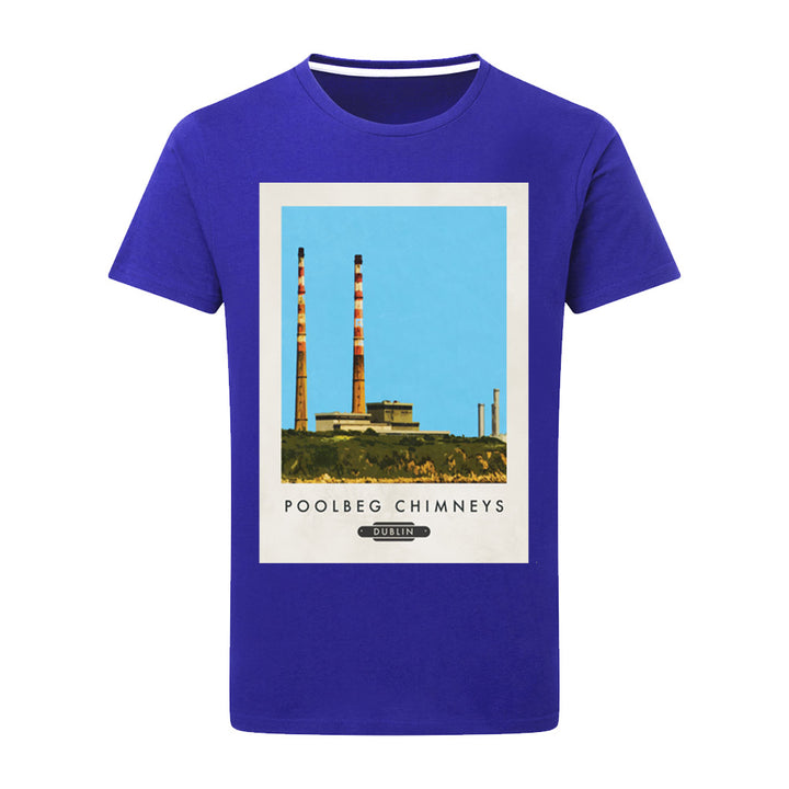 Poolbeg Chimneys, Dublin, Ireland T-Shirt