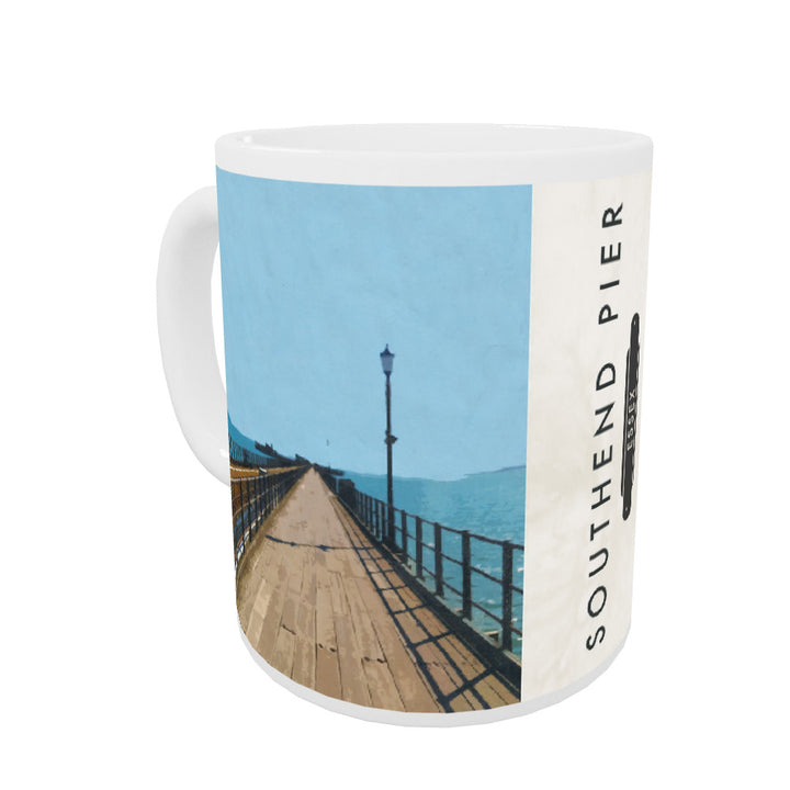 Southend Pier, Essex Coloured Insert Mug