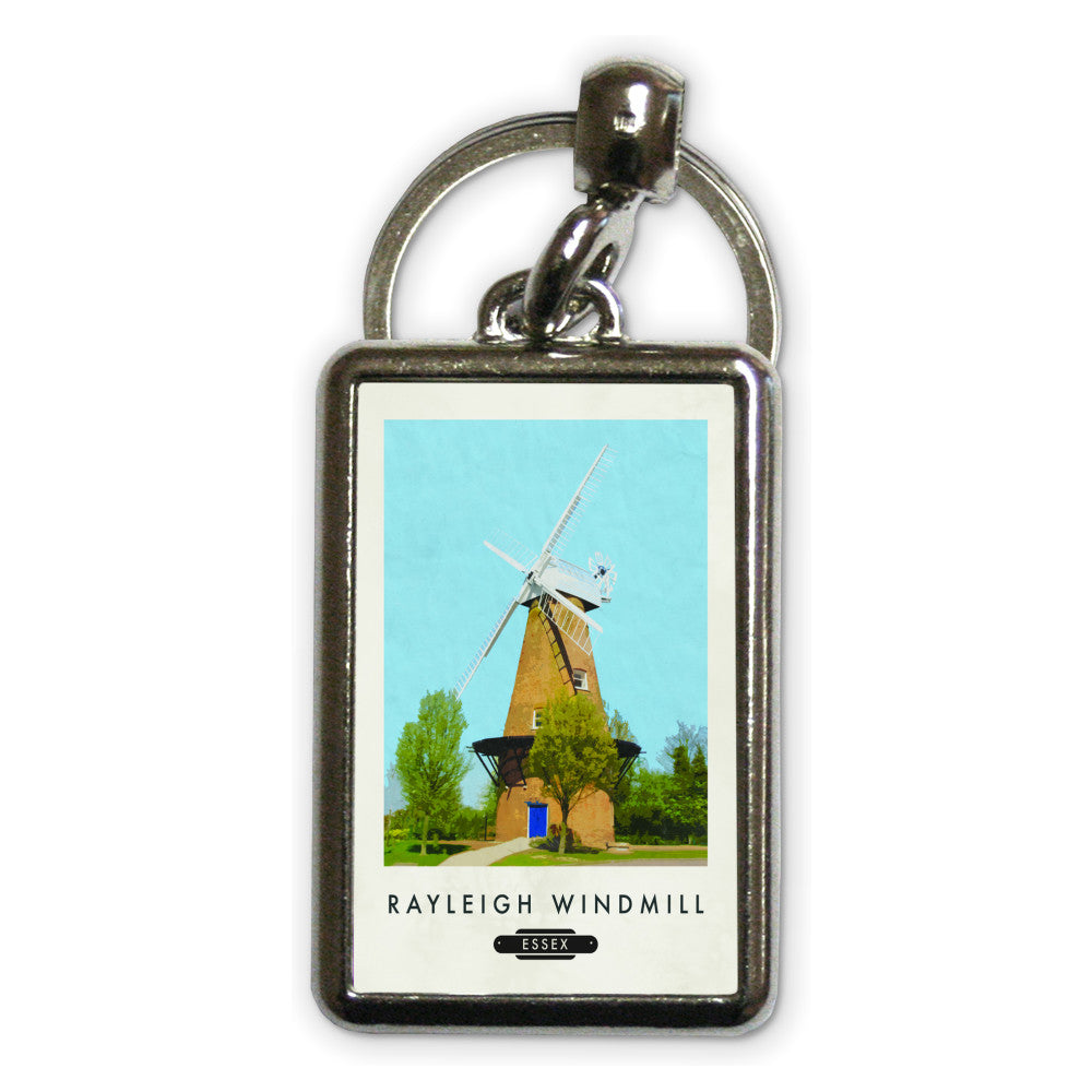 Rayleigh Windmill, Essex Metal Keyring