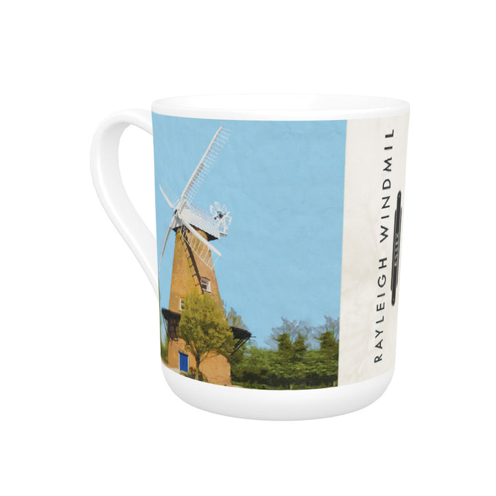 Rayleigh Windmill, Essex Bone China Mug