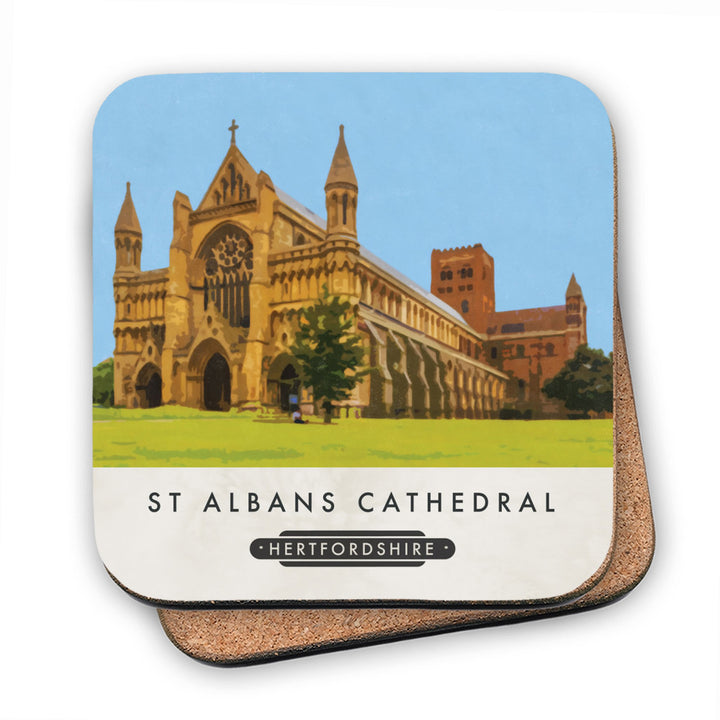 St Albans Cathedral, Hertfordshire MDF Coaster