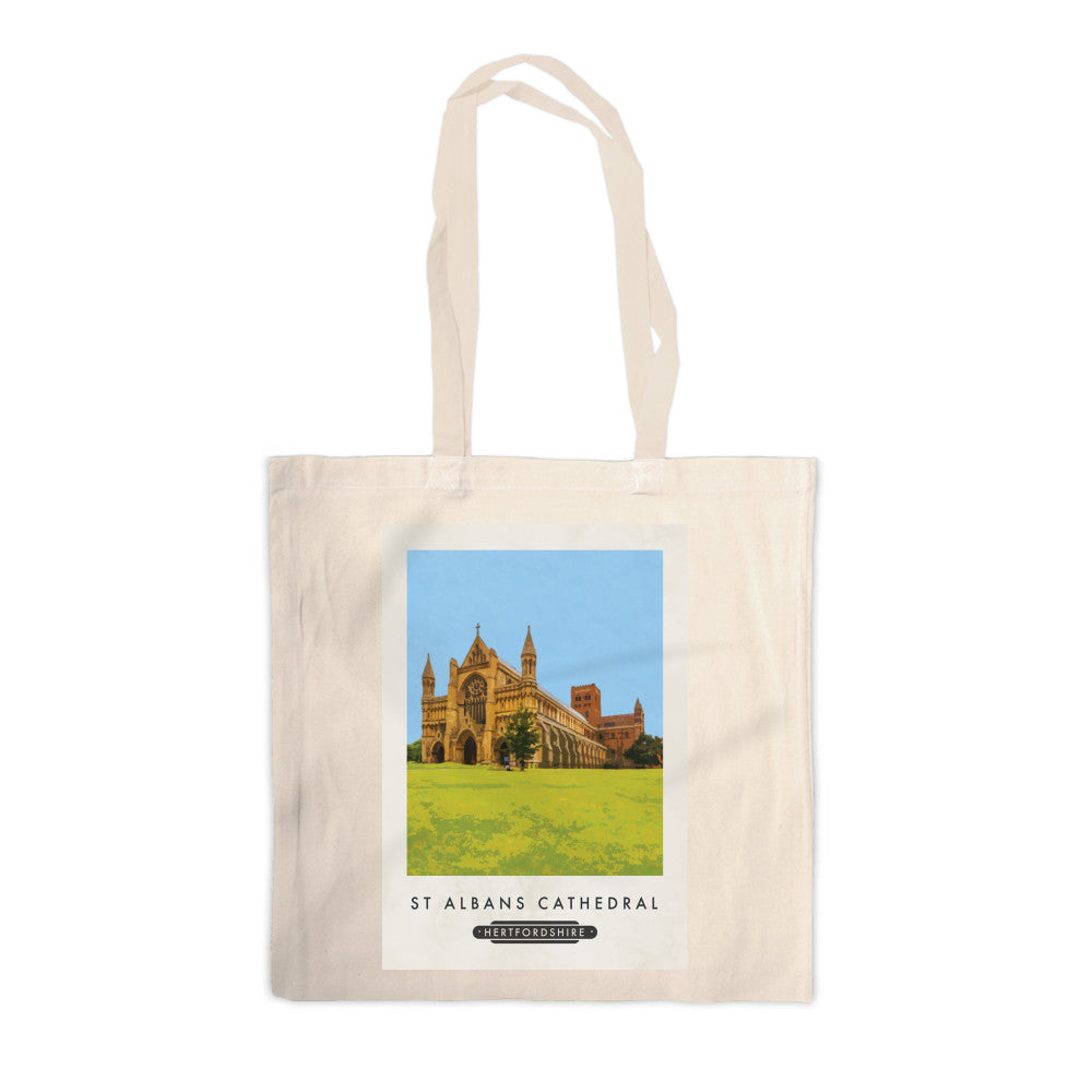 St Albans Cathedral, Hertfordshire Canvas Tote Bag