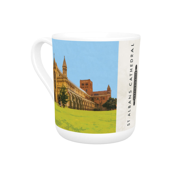 St Albans Cathedral, Hertfordshire Bone China Mug