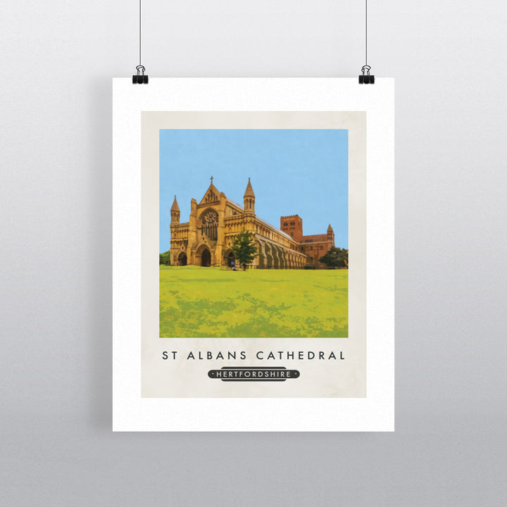 St Albans Cathedral, Hertfordshire 90x120cm Fine Art Print