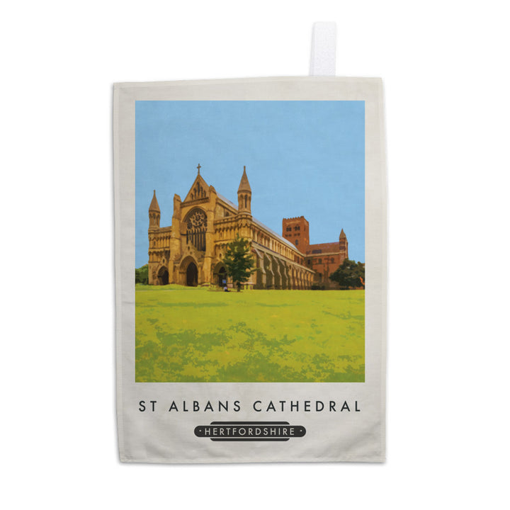 St Albans Cathedral, Hertfordshire Tea Towel