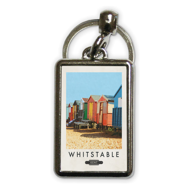 Whitstable, Kent Metal Keyring