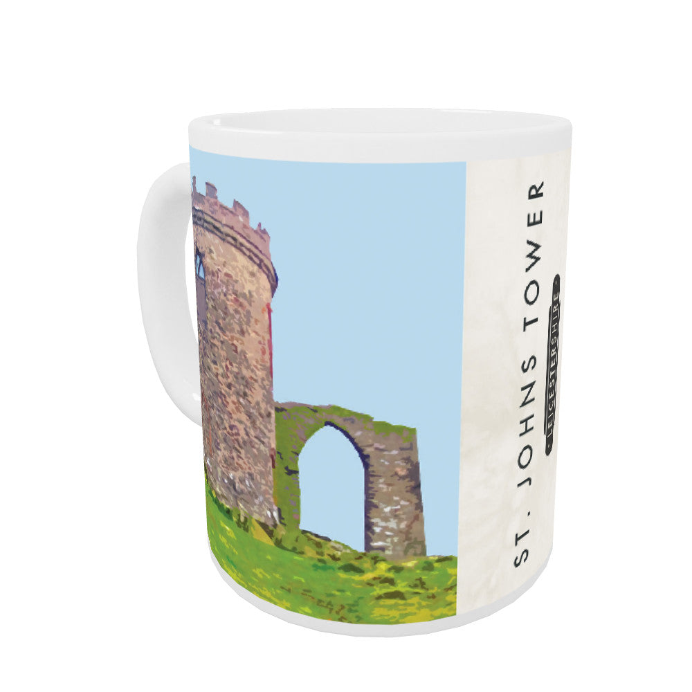 St Johns Tower, Leicestershire Coloured Insert Mug