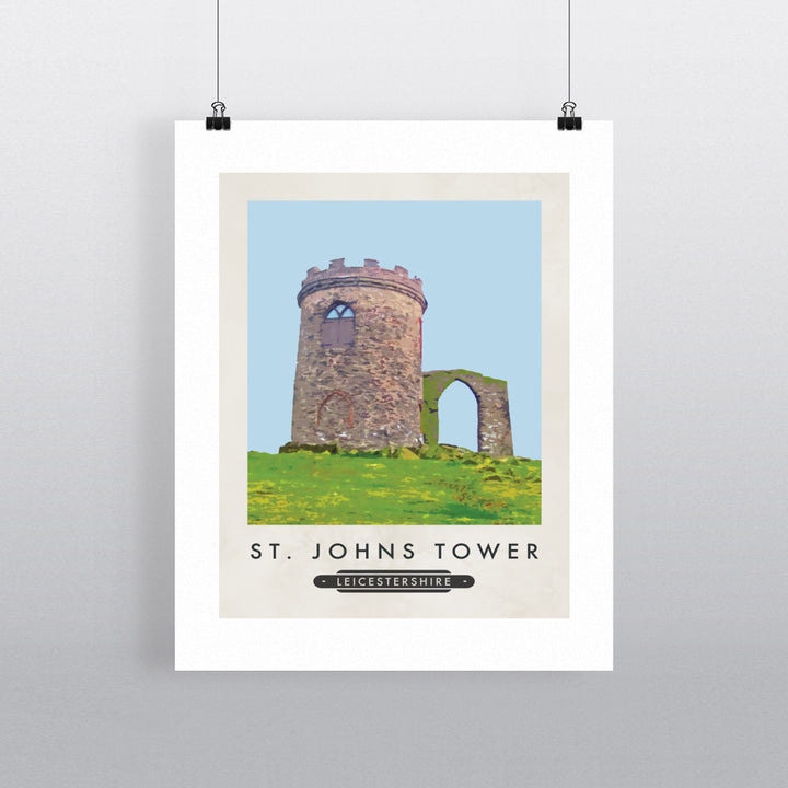 St Johns Tower, Leicestershire 90x120cm Fine Art Print