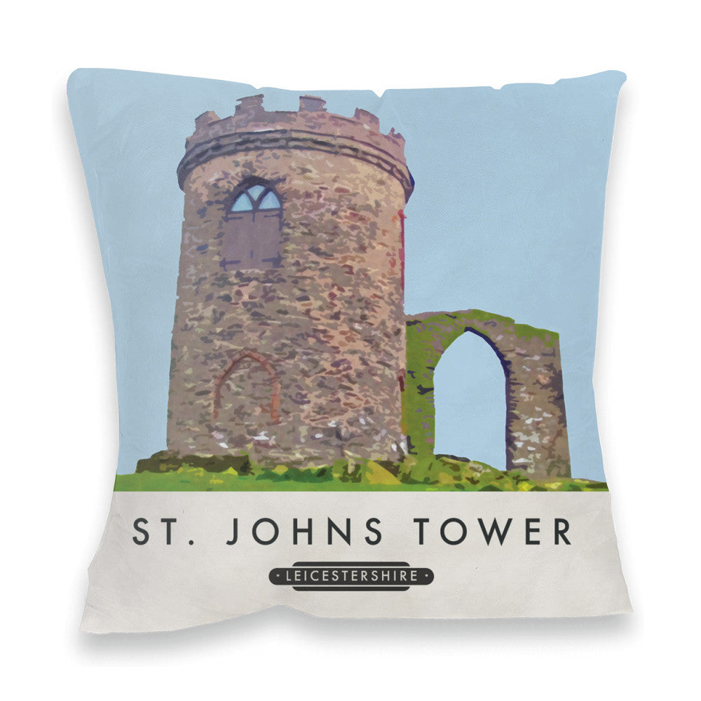 St Johns Tower, Leicestershire Fibre Filled Cushion