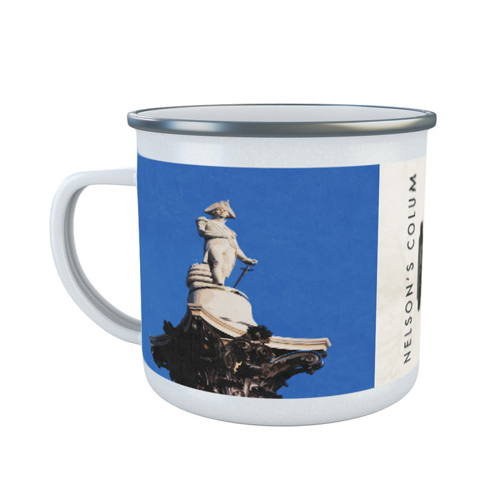 Nelsons Column, London Enamel Mug