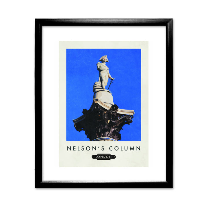 Nelsons Column, London 11x14 Framed Print (Black)