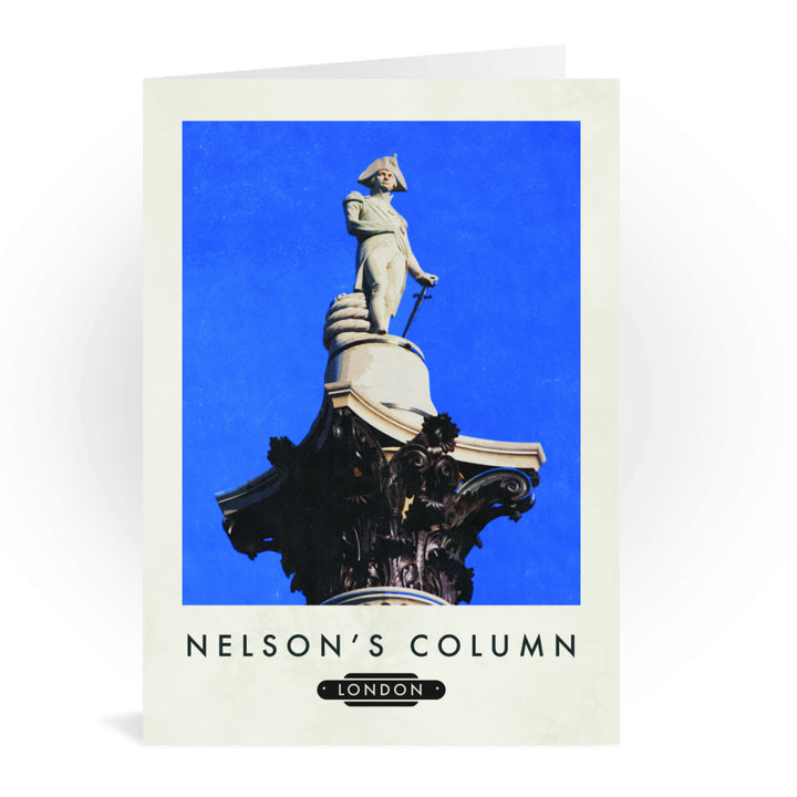 Nelsons Column, London Greeting Card 7x5