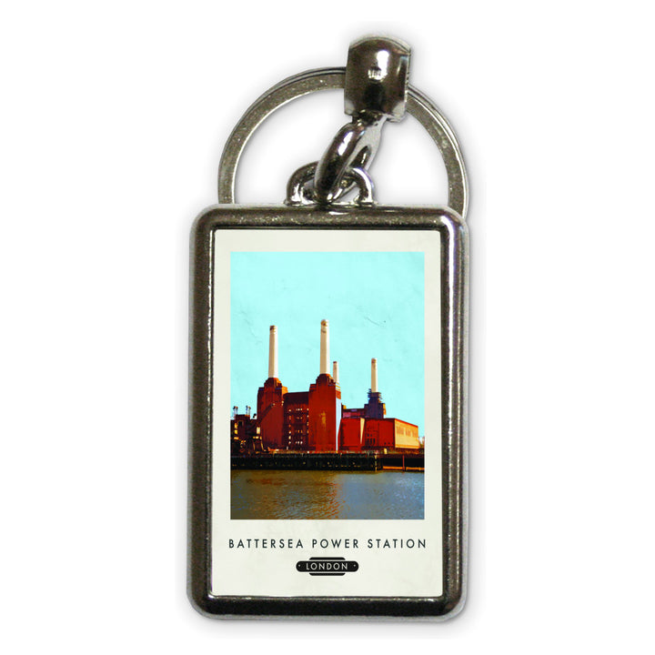 Battersea Power Station, London Metal Keyring