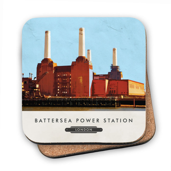 Battersea Power Station, London MDF Coaster