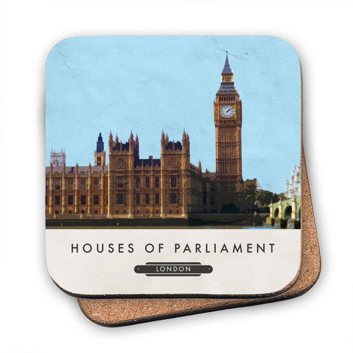 The Houses of Parliament, London MDF Coaster