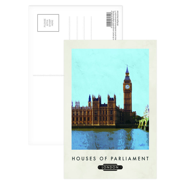 The Houses of Parliament, London Postcard Pack