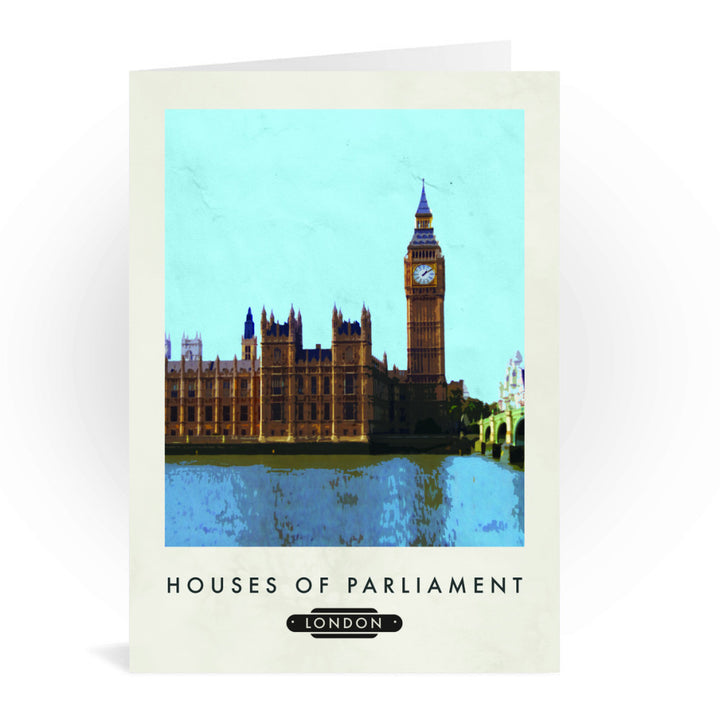 The Houses of Parliament, London Greeting Card 7x5