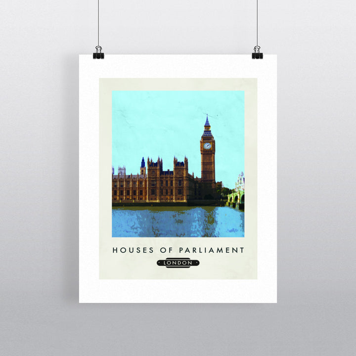 The Houses of Parliament, London 90x120cm Fine Art Print