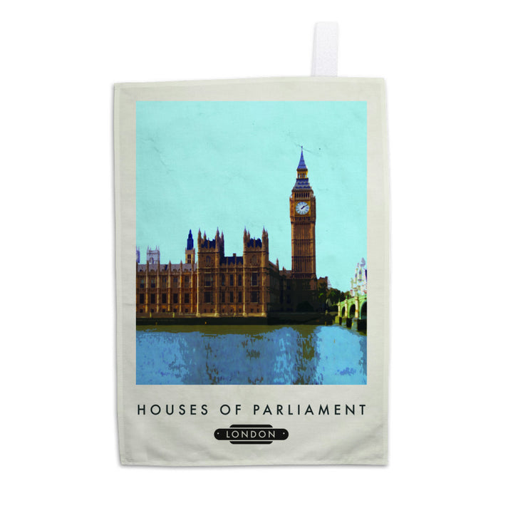 The Houses of Parliament, London Tea Towel