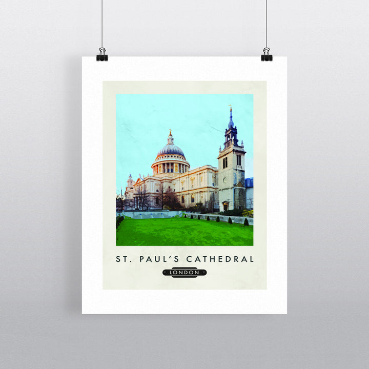 StPauls Cathedral, London 90x120cm Fine Art Print