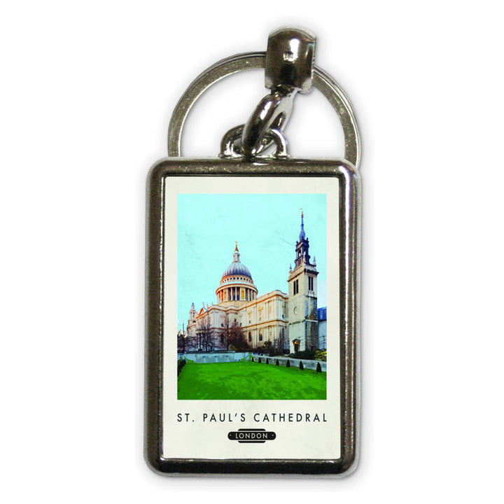 StPauls Cathedral, London Metal Keyring