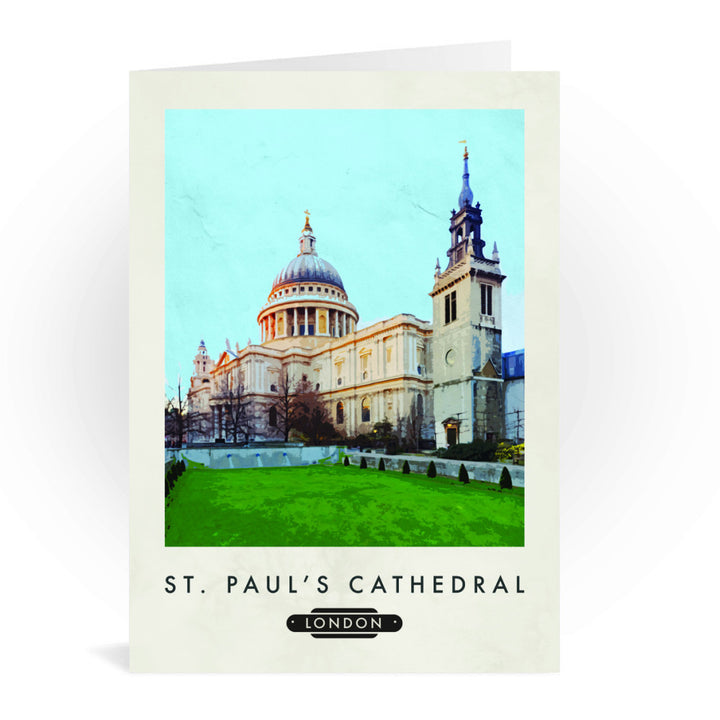 StPauls Cathedral, London Greeting Card 7x5