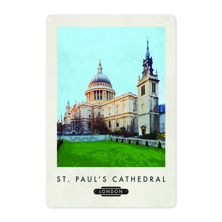 StPauls Cathedral, London Metal Sign