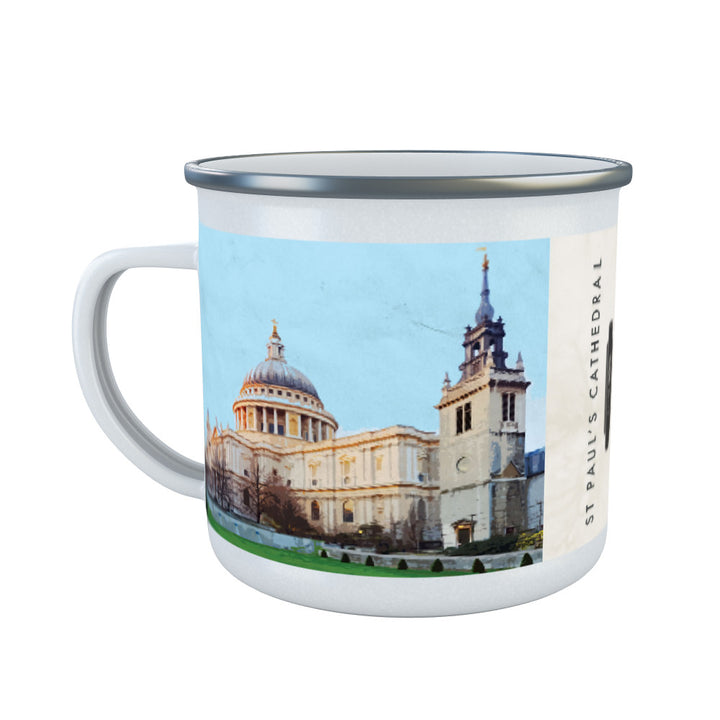 StPauls Cathedral, London Enamel Mug