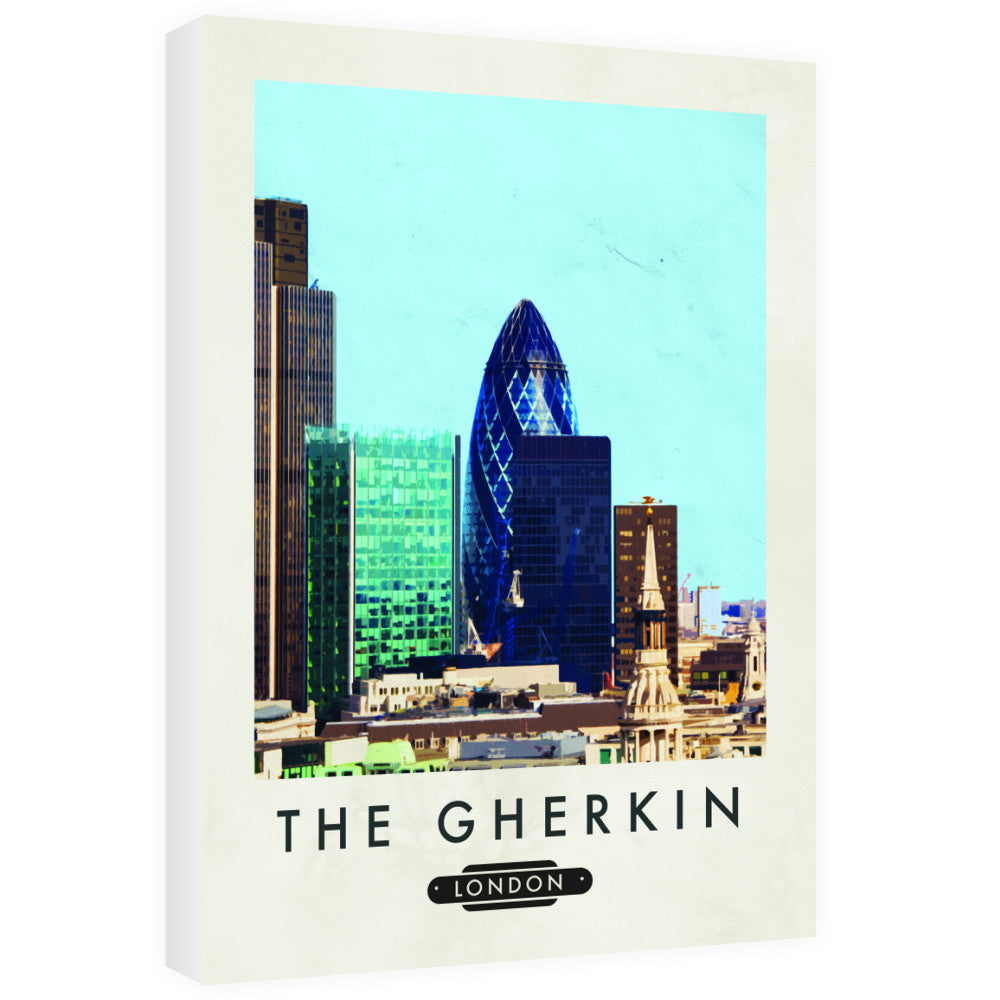 The Gherkin, London 60cm x 80cm Canvas