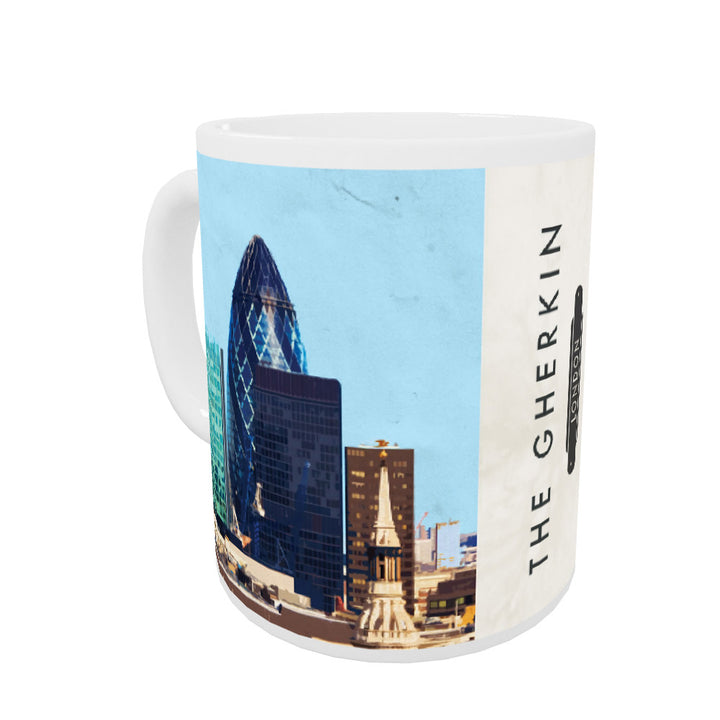 The Gherkin, London Coloured Insert Mug