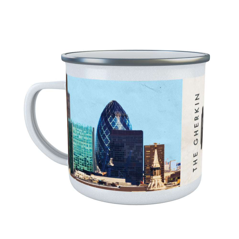 The Gherkin, London Enamel Mug