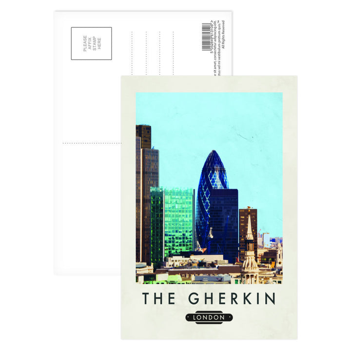 The Gherkin, London Postcard Pack