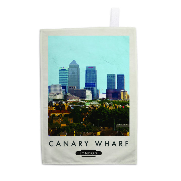 Canary Wharf, London Tea Towel