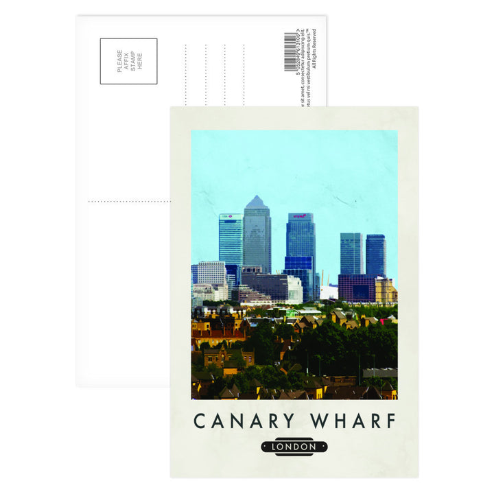 Canary Wharf, London Postcard Pack