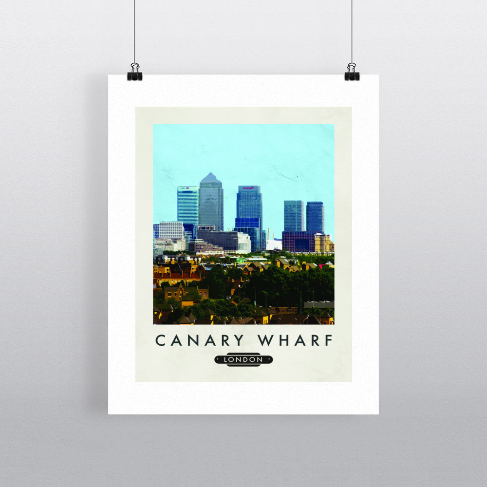 Canary Wharf, London 90x120cm Fine Art Print