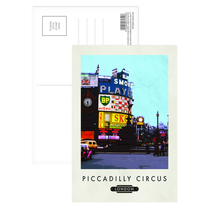 Piccadilly Circus, London Postcard Pack