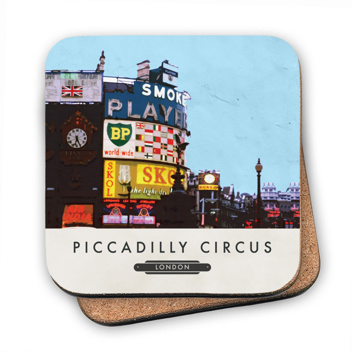 Piccadilly Circus, London MDF Coaster