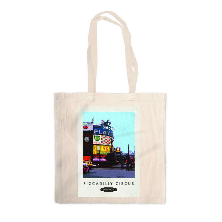 Piccadilly Circus, London Canvas Tote Bag