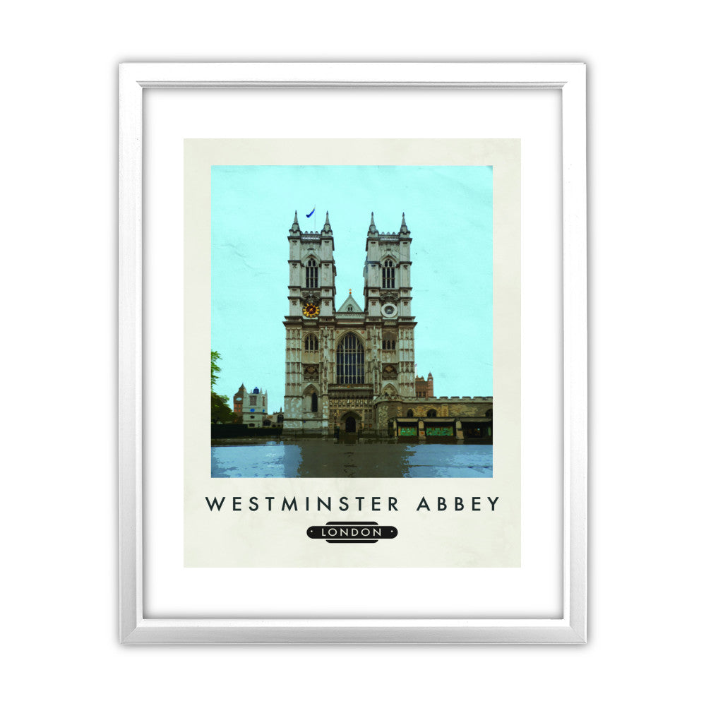 Westminster Abbey, London 11x14 Framed Print (White)