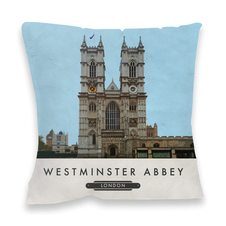 Westminster Abbey, London Fibre Filled Cushion