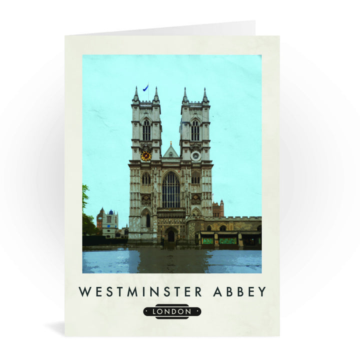Westminster Abbey, London Greeting Card 7x5