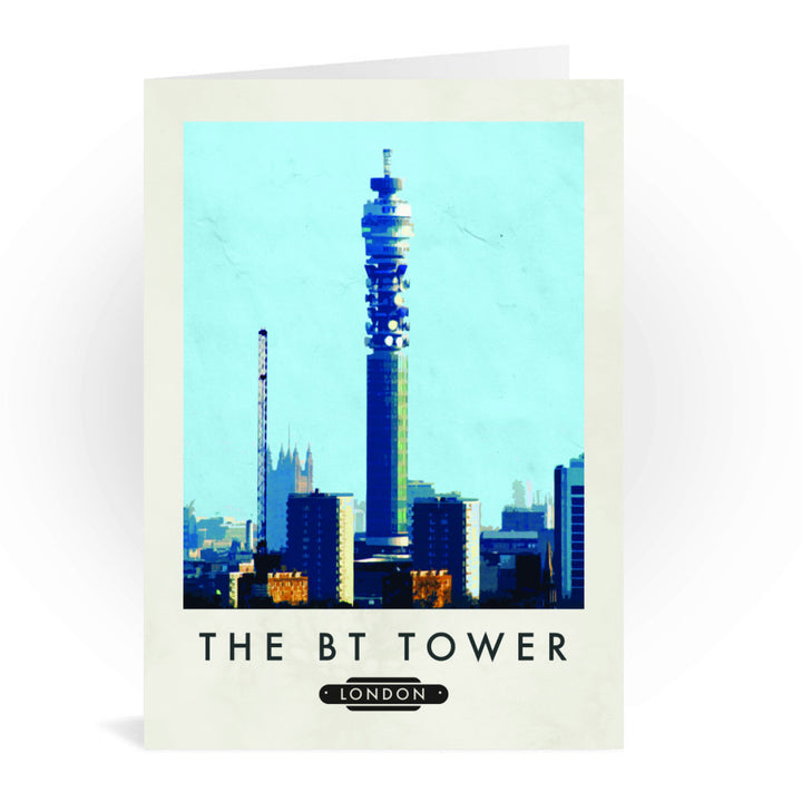 The BT Tower, London Greeting Card 7x5