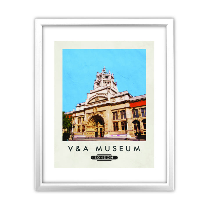 The V&A Museum, London 11x14 Framed Print (White)