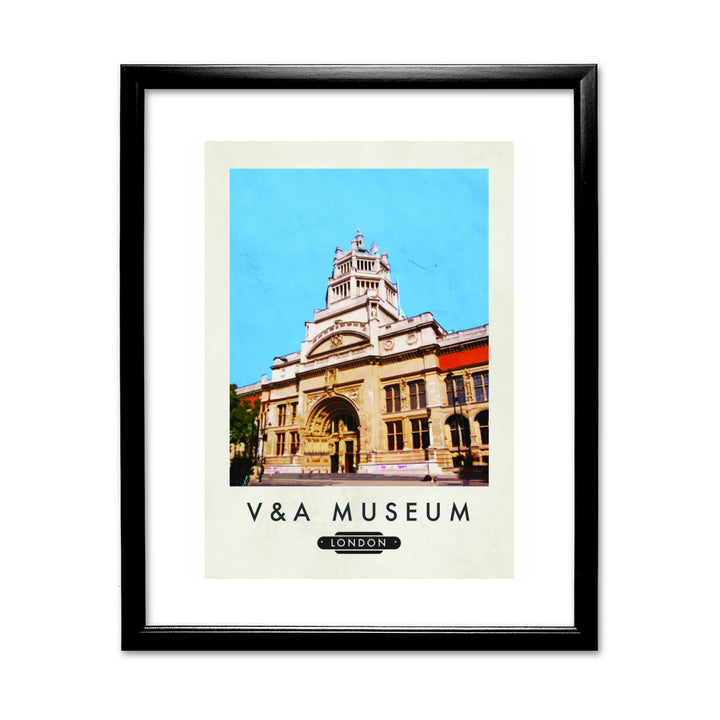 The V&A Museum, London 11x14 Framed Print (Black)