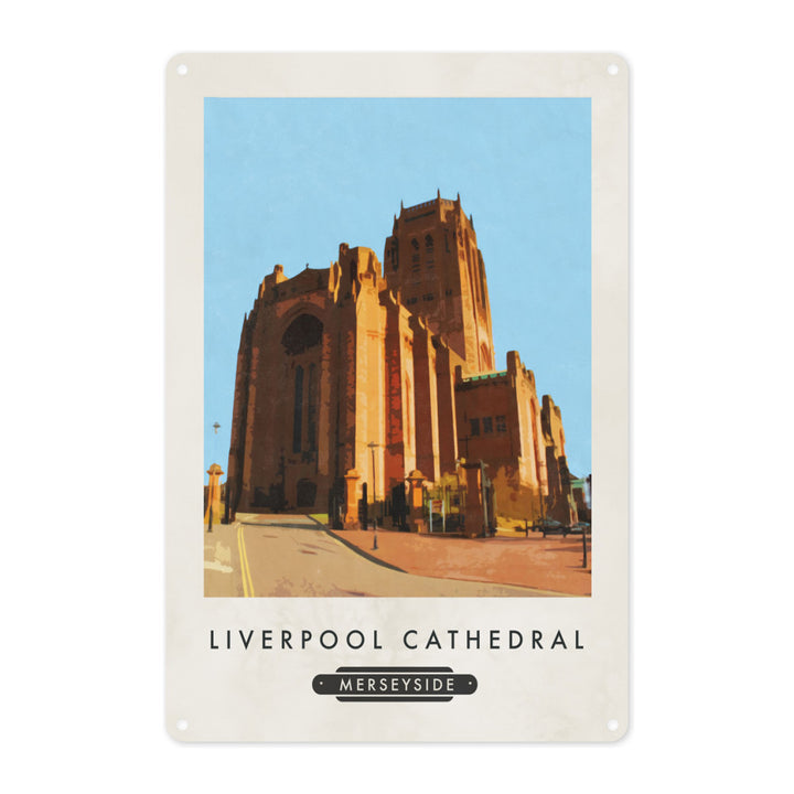 Liverpool Cathedral Metal Sign