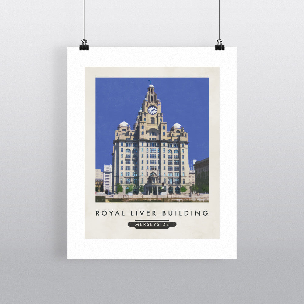 The Liver Building, Liverpool 90x120cm Fine Art Print